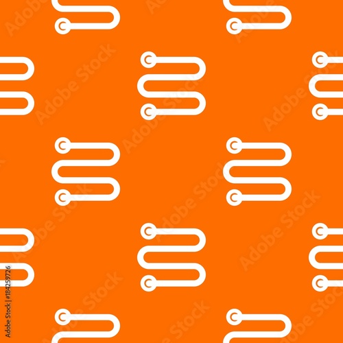 Heated towel rail pattern seamless
