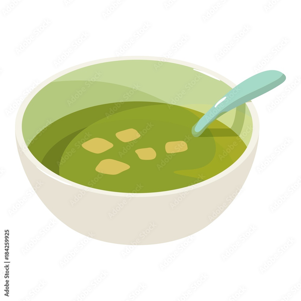 Soup icon, isometric 3d style Soup icon, isometric 3d style