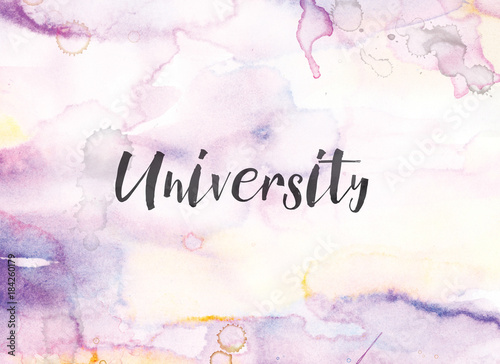 University Concept Watercolor and Ink Painting © enterlinedesign