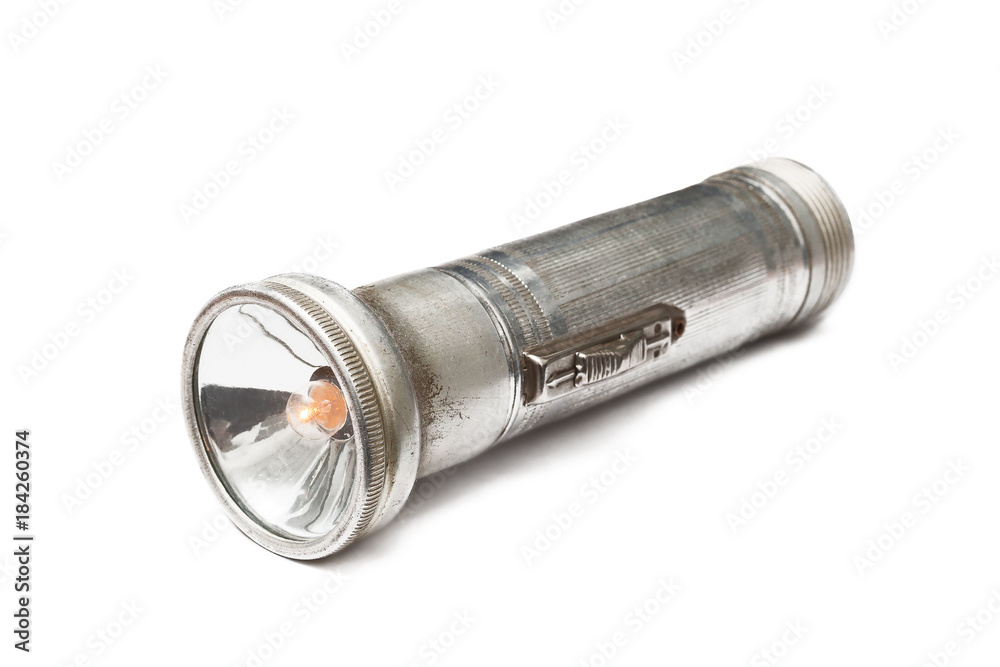 electric torch isolated on white background electric torch isolated on white background