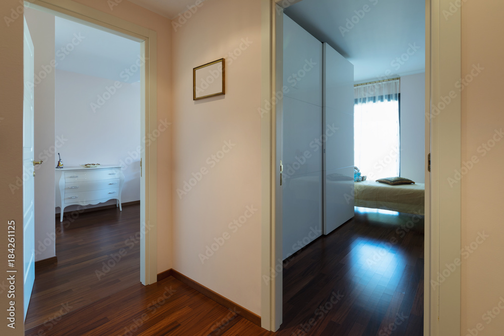 Corridor and two bedroom Corridor and two bedroom