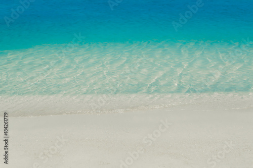 Fototapeta Naklejka Na Ścianę i Meble -  blue sea wave and beach   summer nature background