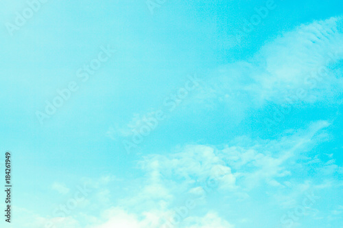 blue sky and white clouds natural background © Alex395