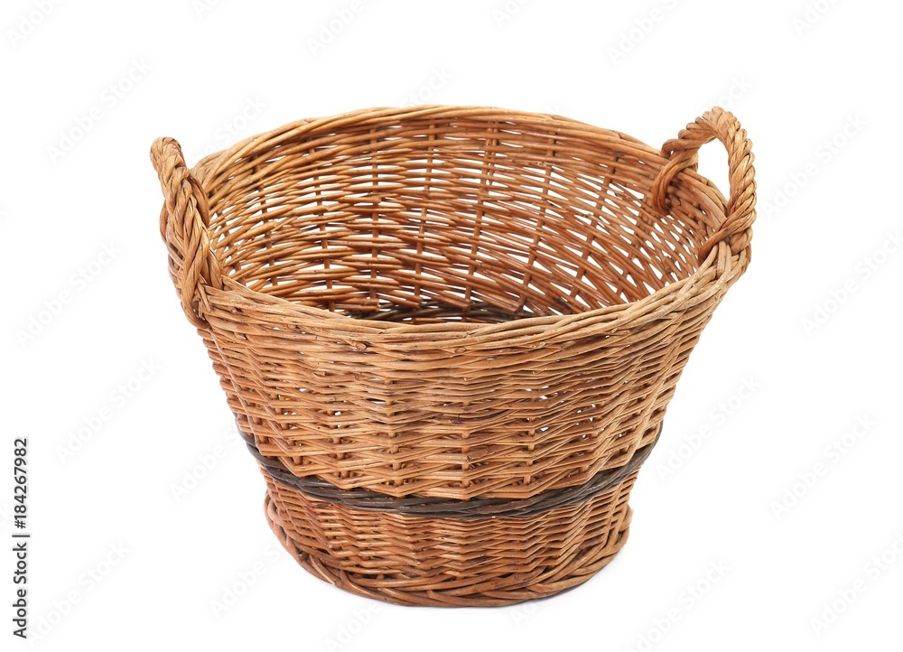 Simple basket on white