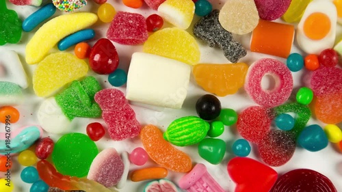 a large mix of sweets and candy pick n mix