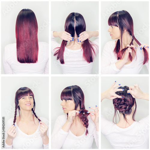 Hairstyle tutorial step by step photo