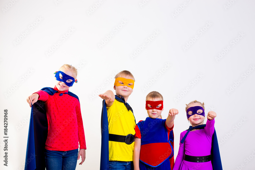 Superheroes kids friends Superheroes kids friends