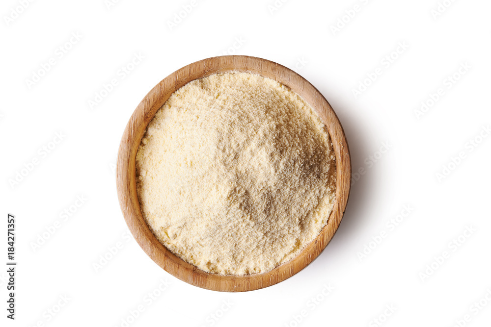 corn flour in bowl corn flour in bowl