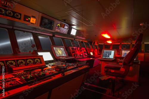 Bridge of a polar research vessel