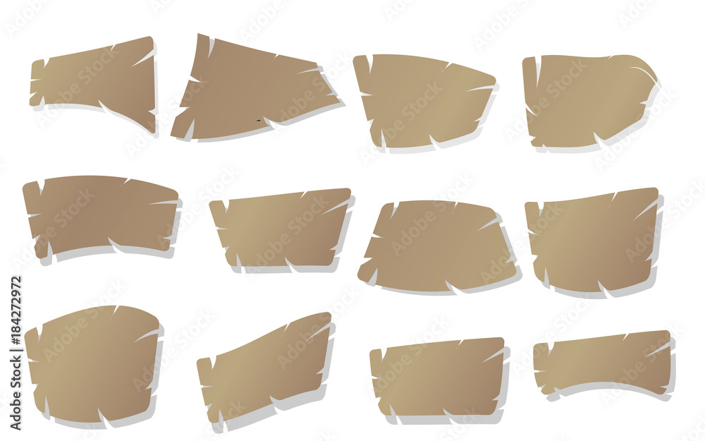 blank brown old paper for bubble speech quote box label price tag badge illustration blank brown old paper for bubble speech quote box label price tag badge illustration