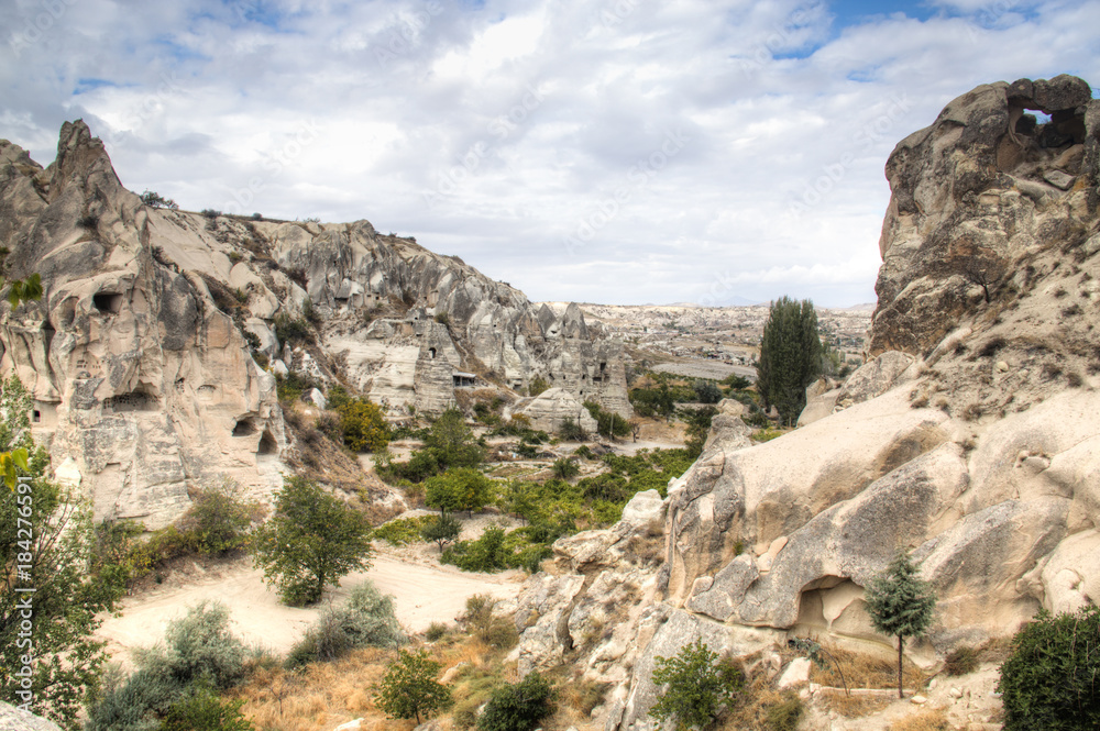 Inside the red and rose valley in Cappadocia in Turkey
Inside the red and rose valley in Cappadocia in Turkey