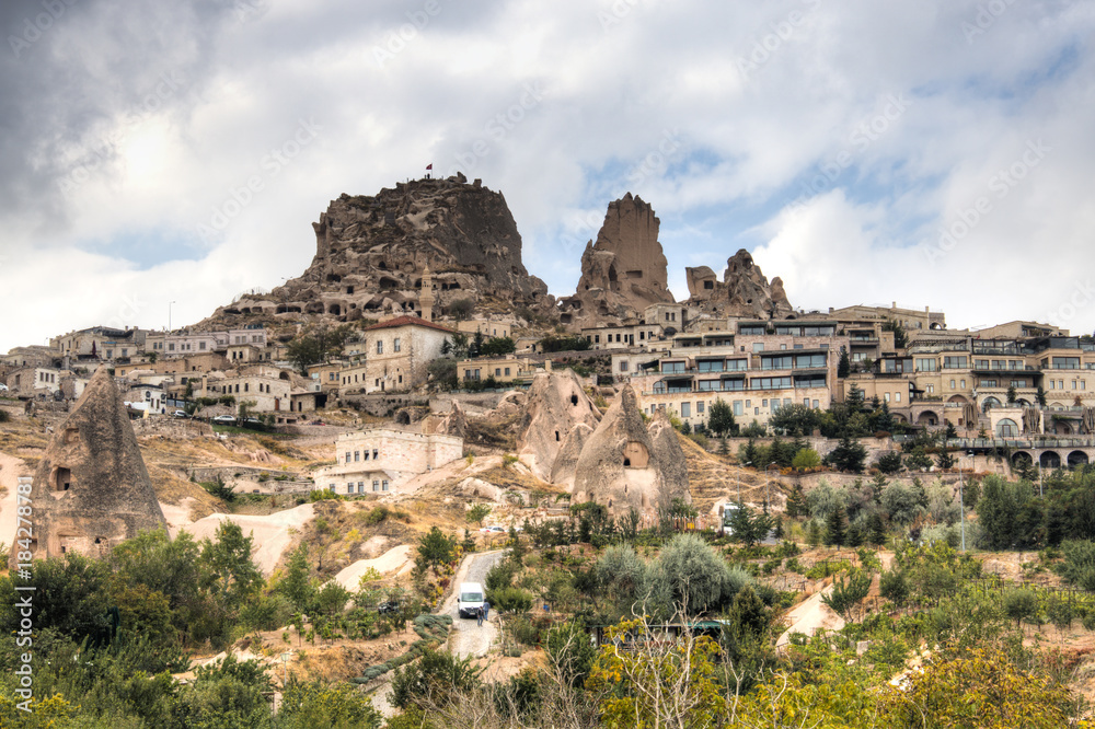 Inside honey valley, white valley and love valley in Cappadocia in Turkey
