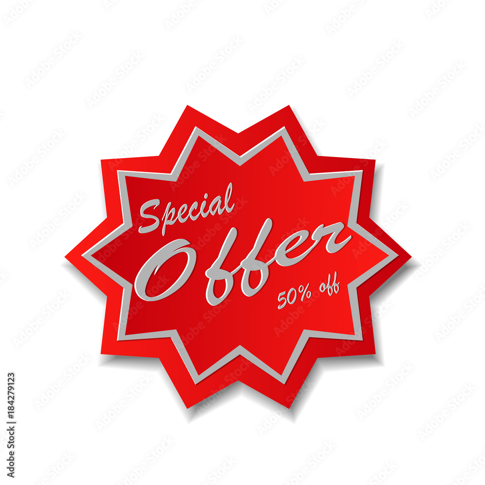 Obraz premium star design special offer banner label web icon sign symbol promotion