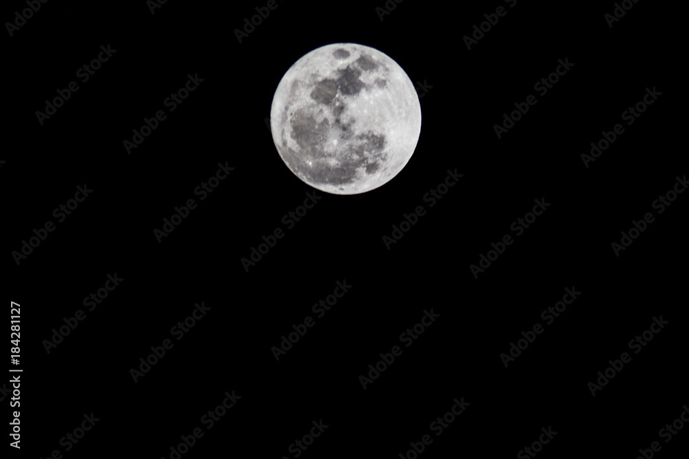 Full moon in Night Christmas celebration range Festival and new year. Full moon in Night Christmas celebration range Festival and new year.