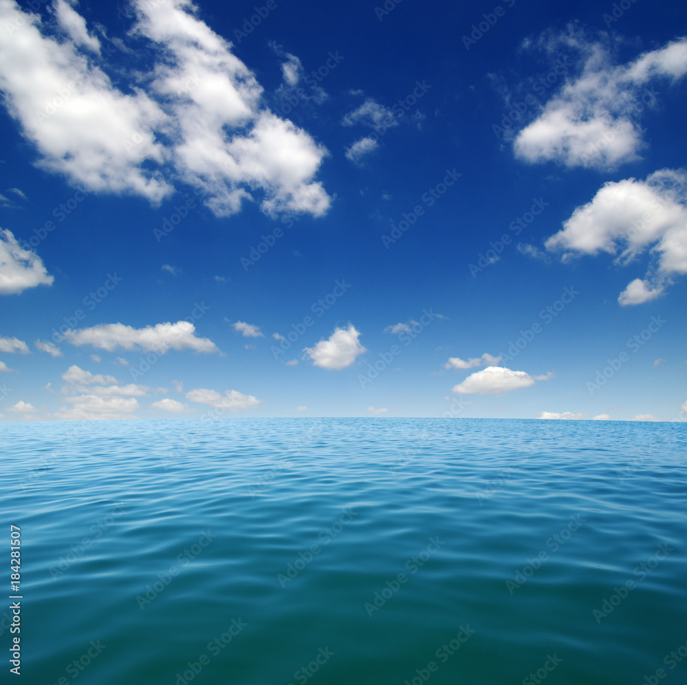 Fototapeta premium Blue sea water surface