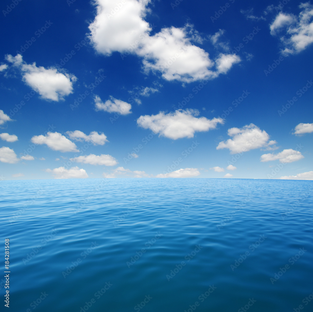 Obraz premium Blue sea water surface