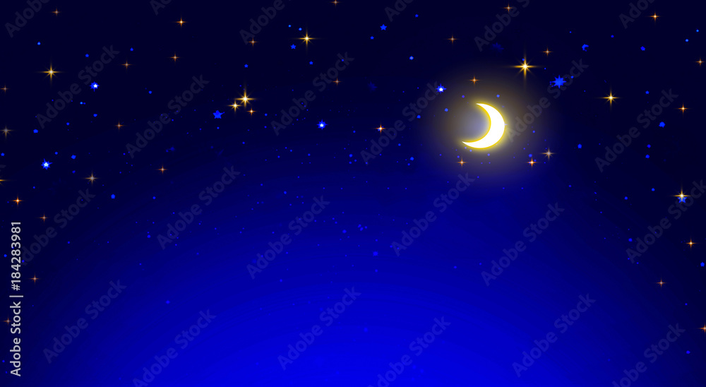 Christmas star abstract sky full moon. Christmas star abstract sky full moon.