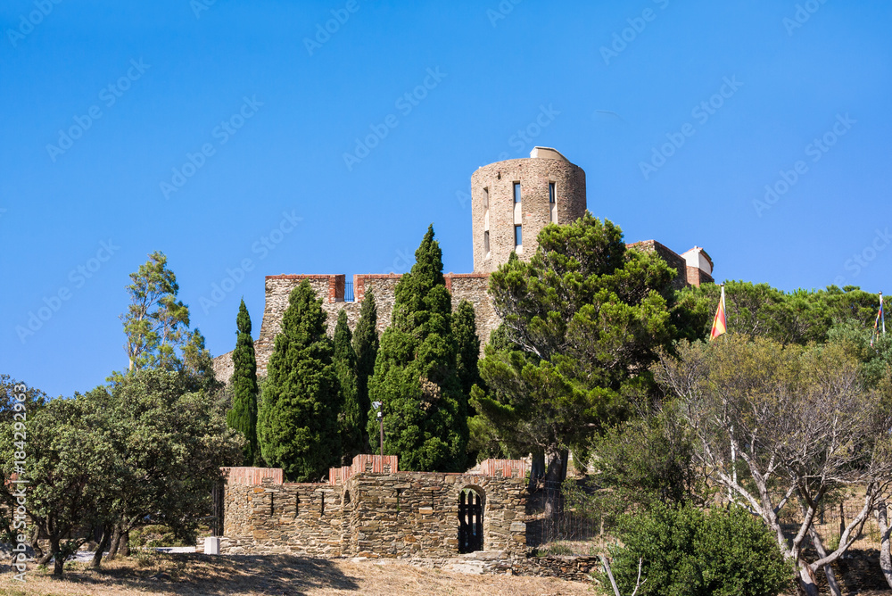 Fort Saint Elme, Collioure along Mediterranean Sea, Languedoc-Roussillon, France