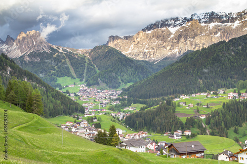 Selva village in South Tirol  Dolomites  Italy