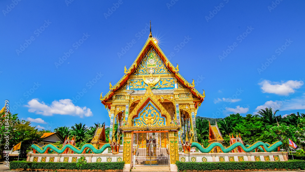 Naklejka premium Thai temple at Phang Nga province Thailand