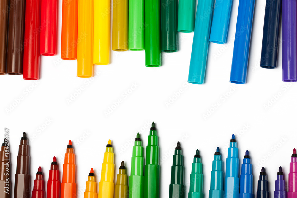 Set of markers with open covers Set of markers with open covers