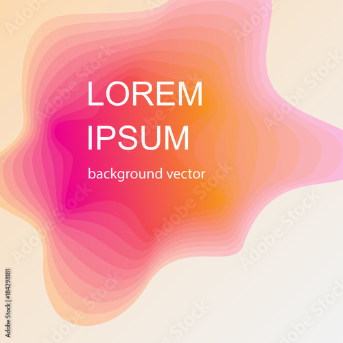 Modern abstract. Fluid organic colorful shapes. Cool gradient shapes composition