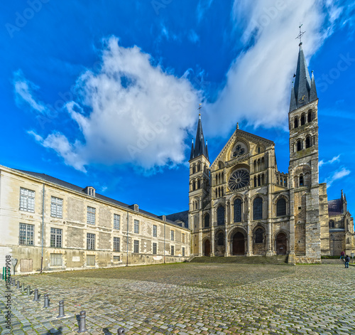 Saint-Remi Basilica in Reims, France.