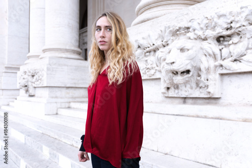 Portrait of a young blonde woman. © Gennaro Leonardi