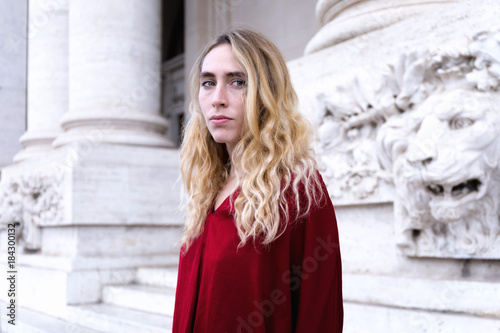 Portrait of a young blonde woman. © Gennaro Leonardi