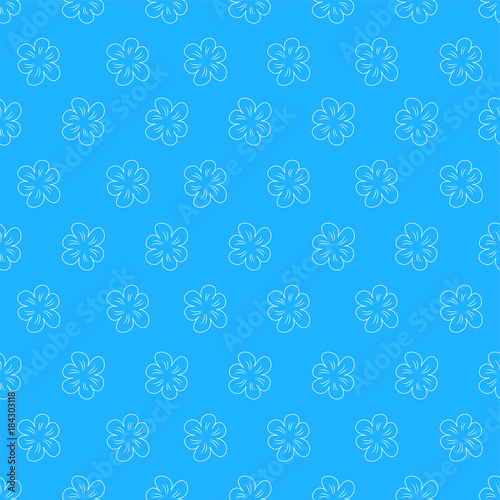 Floral seamless background, lot of flowers, abstract pattern