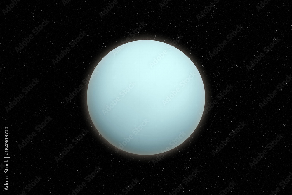 Fototapeta premium Uranus planet in outer space. Elements of this image furnished by NASA