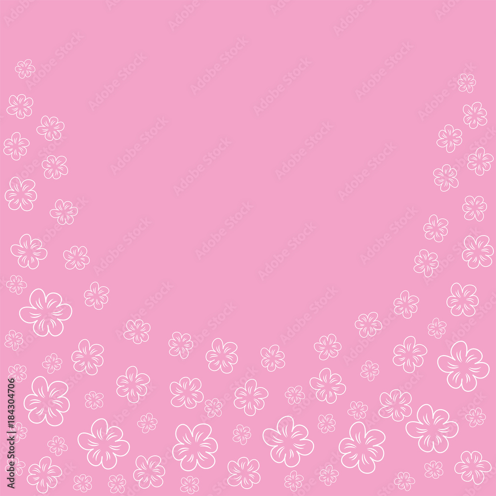 abstract floral frame on a pink background. For prints, greeting cards, invitations, wedding, birthday, party, Valentine's day. abstract floral frame on a pink background. For prints, greeting cards, invitations, wedding, birthday, party, Valentine's day.