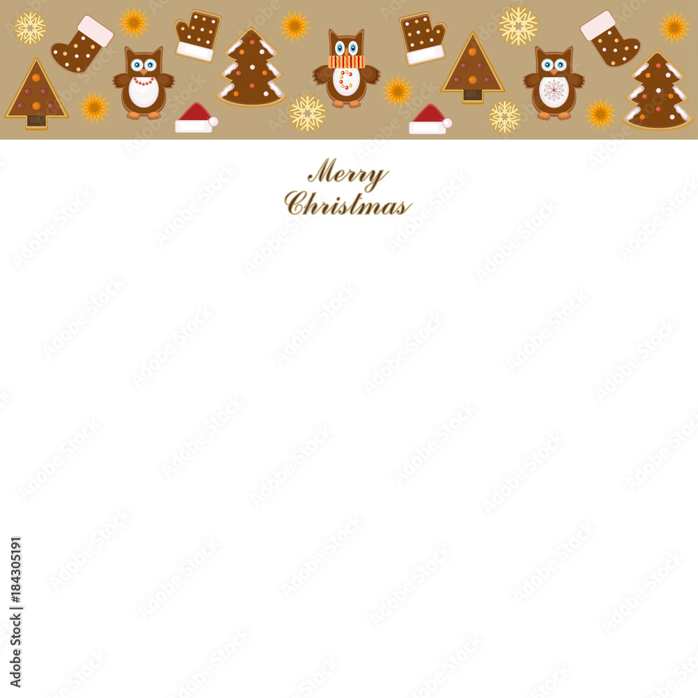 Fototapeta premium Christmas greeting card