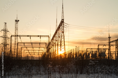 Electrical substation.