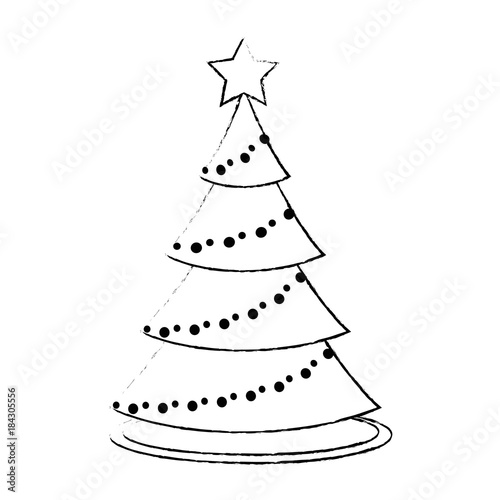 christmas tree isolated icon