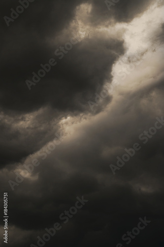 Storm clouds before the start of the storm