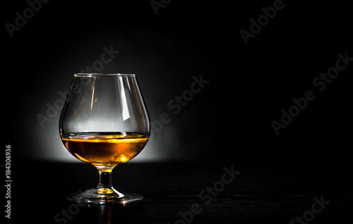 Cognac glass in black