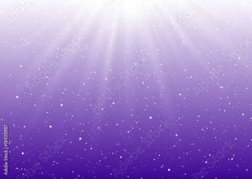 Abstract sunny lights on purple background
