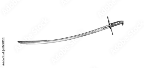 Fotografija Sword or saber isolated on white background.