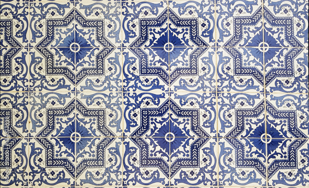 vintage ceramic tiles with patterns