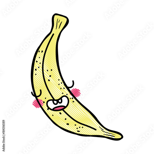 grated cute banana kawaii funny fruit