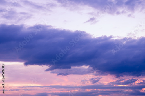 Sky and clouds / Sky and clouds at twilight.