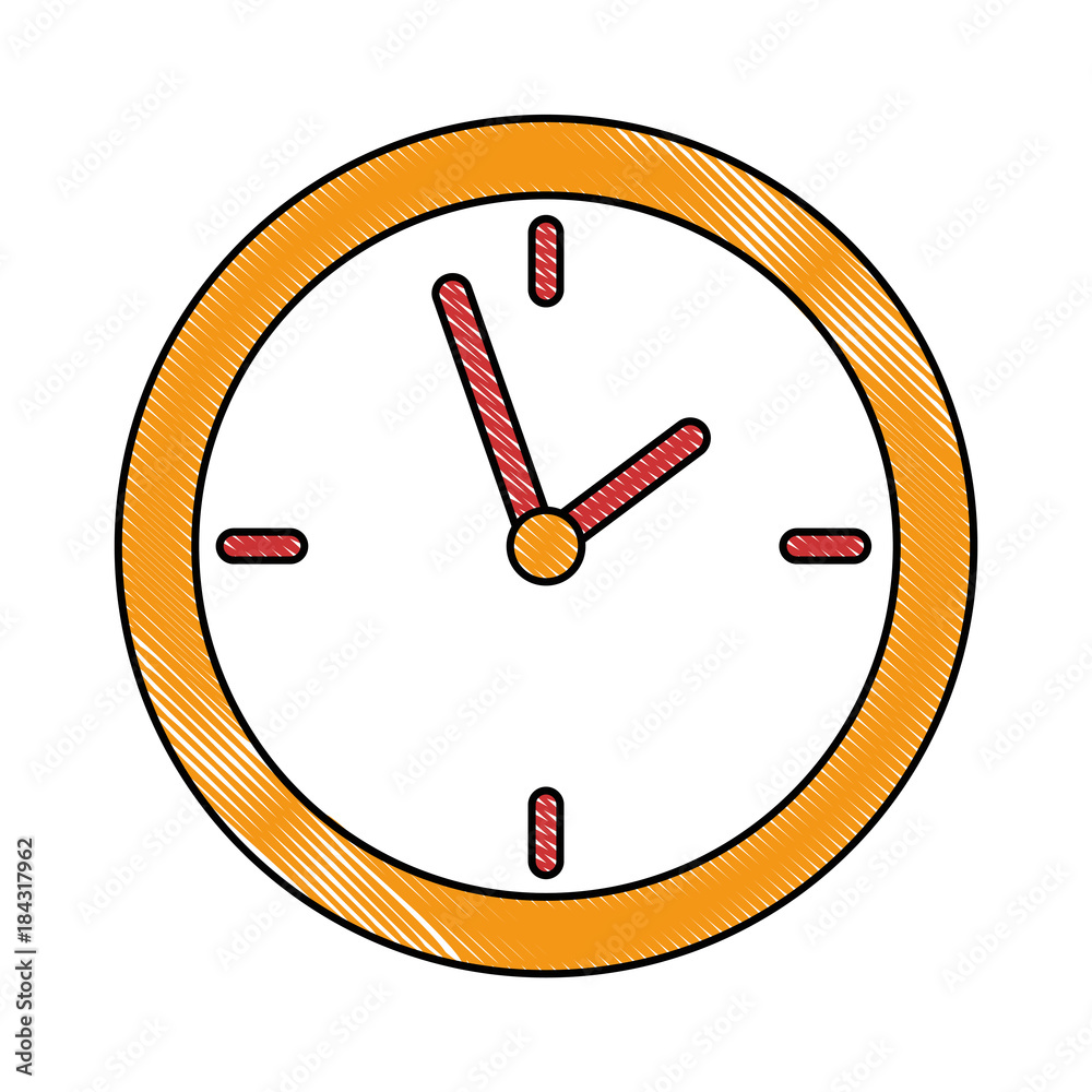 time clock isolated icon