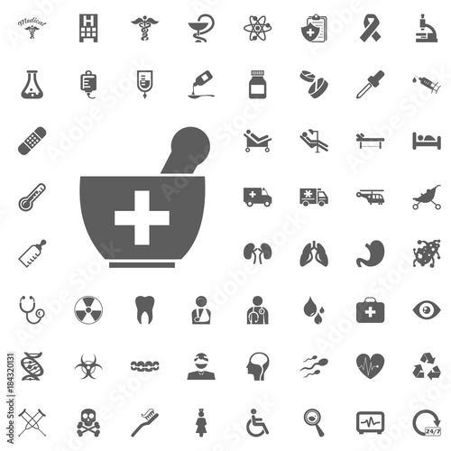 Medical and Hospital Icon vector Set photo