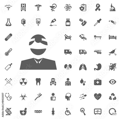 Medical and Hospital Icon vector Set photo