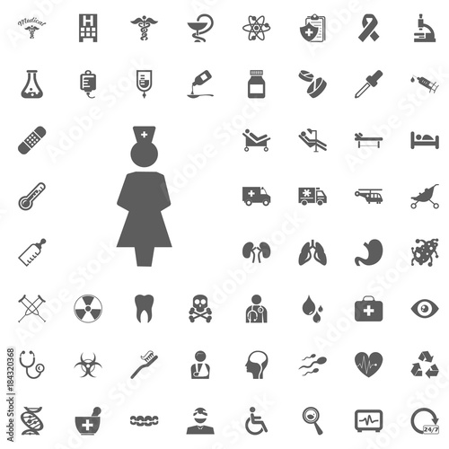 Medical and Hospital Icon vector Set photo