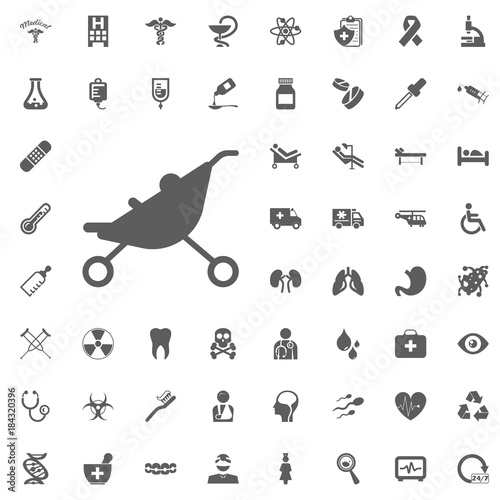 Medical and Hospital Icon vector Set photo