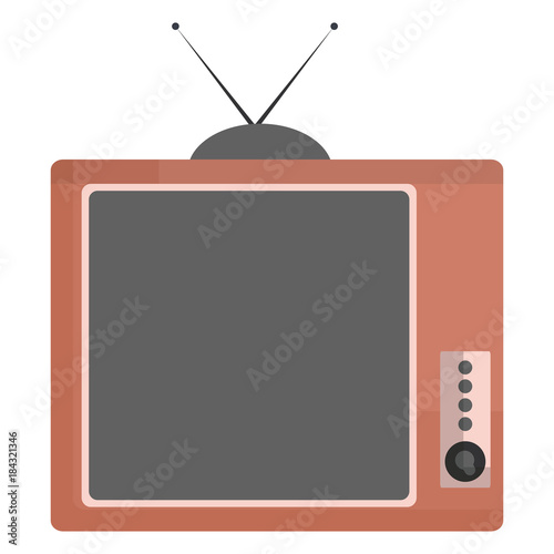 old tv isolated icon