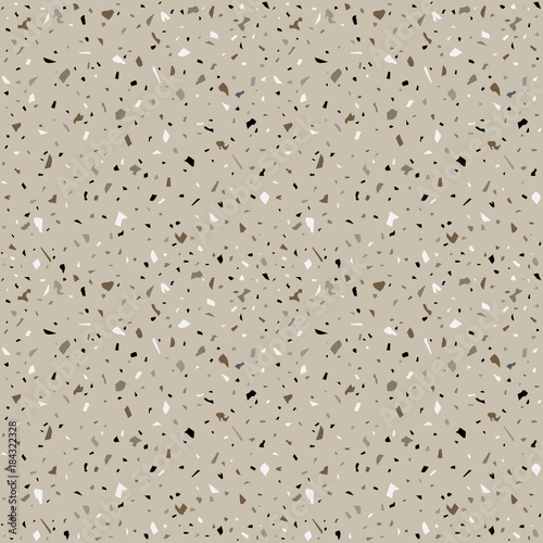 Granite stone terrazzo floor texture. Abstract  background, seamless pattern. Vector illustration.

