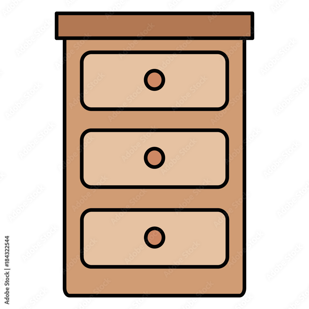 bedroom drawer isolated icon bedroom drawer isolated icon